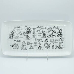 Disney Character Sketchbook Rectangular Plate